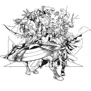 IADX6-066 фототапет Avengers Black and White