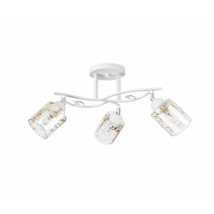 MH32079A-3 Chandelier Metal/Glass