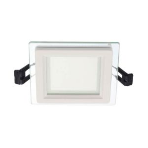 V2023510 Led Тънък Панел Квадрат Стъклен 6w 6000k Lena-Sg