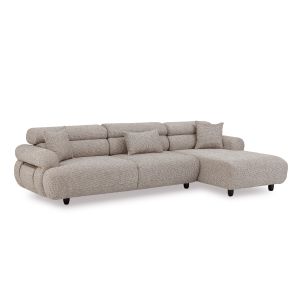 Right Corner Sofa Mika Nevada 301 Ecru/Brown