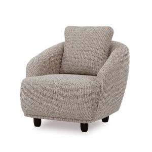 Armchair Mika Nevada 301 Ecru/Brown