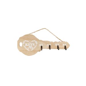 G1911081 закачалка за ключове, дървесен цвят