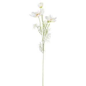 G23091-2 Изкуствено Цвете Бял Космос