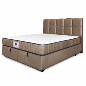 Bed set with mattress Mika Inci Taupe Sb38
