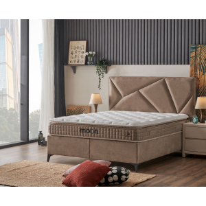 Bed set with mattress Mika Moon.Taupe Sb38