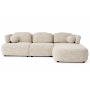 Right Corner Sofa Berlin Best 4 Cream/Brown