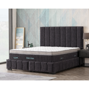 Bed Set With Mattress Mika Dream Mode D.Grey Sb06
