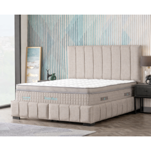 Bed Set With Mattress Dream Mode Ecru Sb50