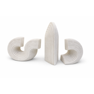 G25-127 Decorative Art Figurines White 3pcs Set