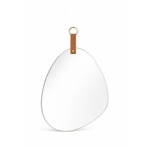 G25-152 Огледало с кожена дръжка