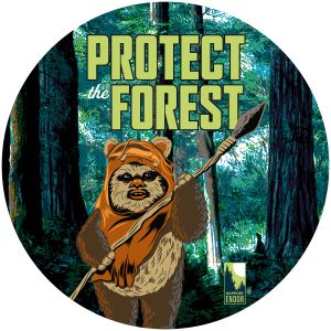 DD1-015 Самозалепващ фототапет Star Wars Protect the Forest