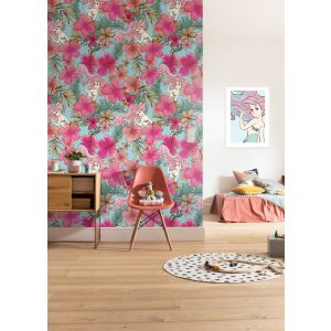 DX4-012 Фототапет Flamingos and Lillys