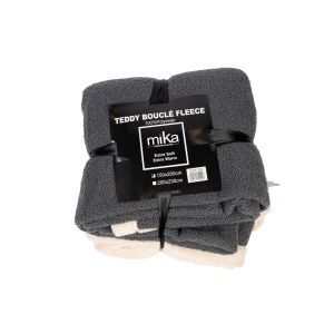 G25-238 Одеяло Teddy Buckle Fleece D. Grey