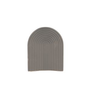 G25-33c Керамична Ваза Сива U-Форма