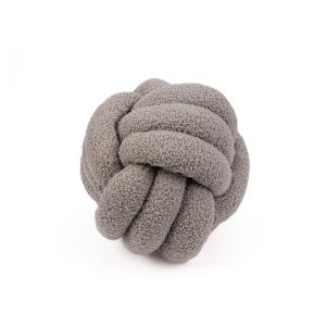 G25-232-25 Decorative Pillow Knot Teddy L. Grey