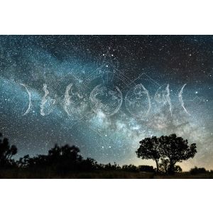 DD117760 Photomural Moon Phases 1