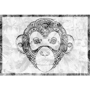DD118105 Photomural Monkey Pattern 3