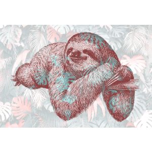 DD118130 Photomural Sloth Design 1