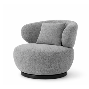 Swivel armchair Berlin Best  7-1 Grey