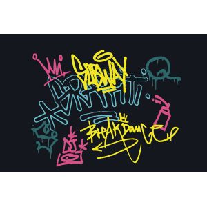 DD129600 Фототапет Graffity Dark