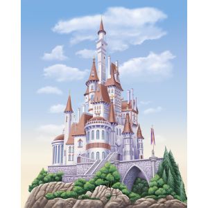 DX4-229 Фототапет Disney Princess Belle Castle