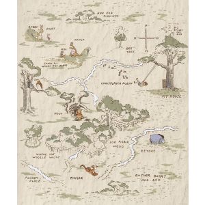 IADX4-042 фототапет Winnie Pooh Map