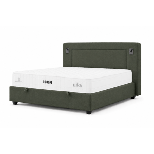 Bed Set With Mattress Icon Green Vibe 39
