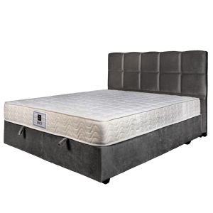 Bed set with mattress Mika Inci Dark Grey Sb06