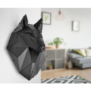 Shewolf Head 3D Metal Art
