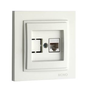 Despina Механизъм Интернет (Rj45/Cat 6) Бял