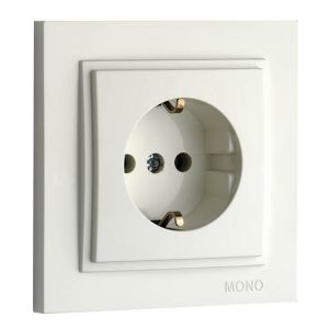 Despina Контакт Заземен Бял