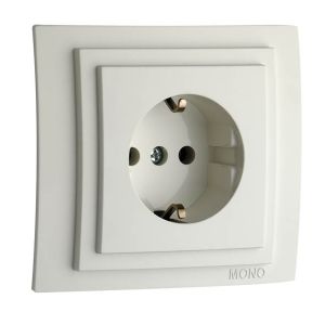 Larissa Контакт Заземен Бял