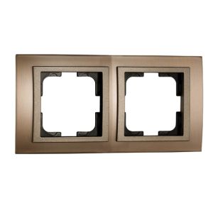 Chrome Двойна Рамка Бронз