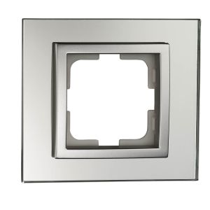 Mono Style Glass Единична Рамка Бяло Стъкло