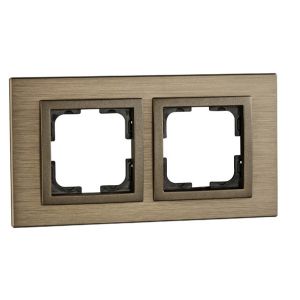 Mono Style Aluminium Двойна Рамка Бронз
