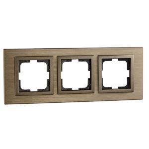 Mono Style Aluminium Тройна Рамка Бронз
