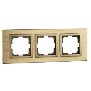 Mono Style Aluminium Тройна Рамка Титан