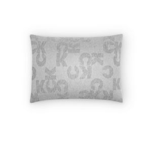 Pillowcases Monogram Logo.Heather grey