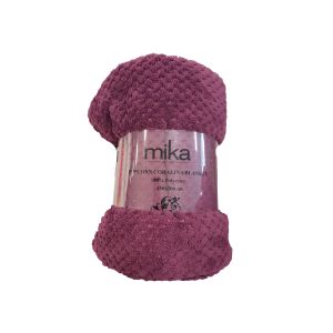 Одеяло Popcorn micro fleece.Aubergine