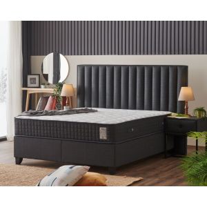 Bed set with mattress Mika Regal D.Grey Sb06