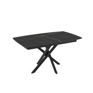 Extendable dining table Mika Filis Sonata Super Matt Black